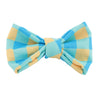 Bowtie Gingham Aqua para Perro | Cuadros Picnic | Toy Doggie