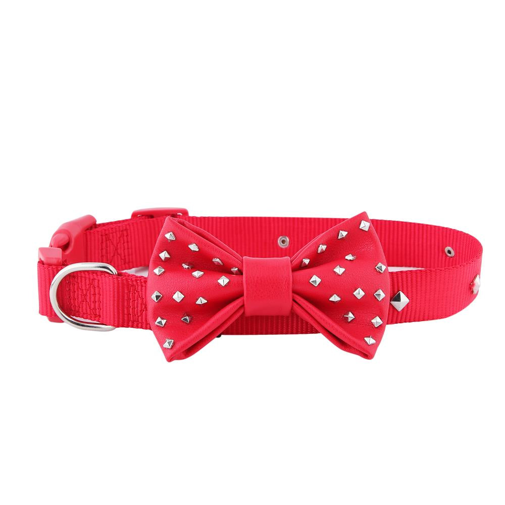 Posh Tail Deep Red Nylon Dog Collar Toy Doggie™