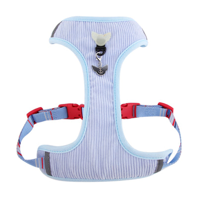 Corduroy and mesh Nauti Paws Dog Harness with glow-in-the-dark and reflective features from Toy Doggie Brand